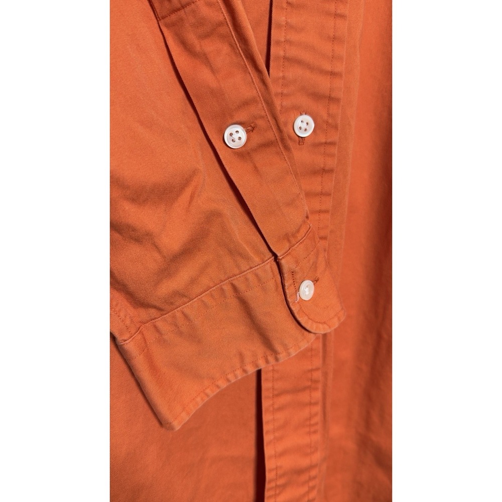 Polo Ralph Lauren Blake Shirt Mens XXL Orange Cotton Long Sleeve Button Down - Picture 3 of 6